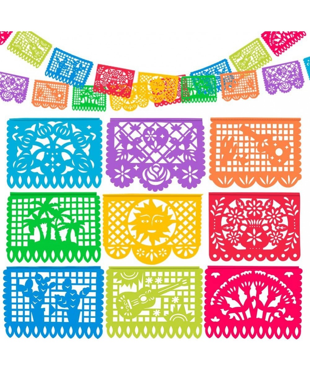 5 Packs Plastic Mexican Party Banners 90 FT Mexican Fiesta Hanging Banners Flags for Party Decorations Supplies $38.81 - Kids...