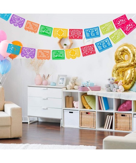 5 Packs Plastic Mexican Party Banners 90 FT Mexican Fiesta Hanging Banners Flags for Party Decorations Supplies $38.81 - Kids...