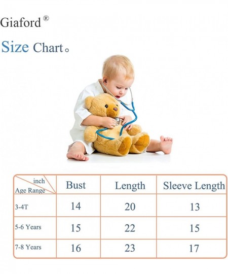 Doctor Coat for Kids with Working Stethoscope Toy Toddler Dress Up Costume for Boys and Girls Age 3-8 $34.23 - Kids' Costumes