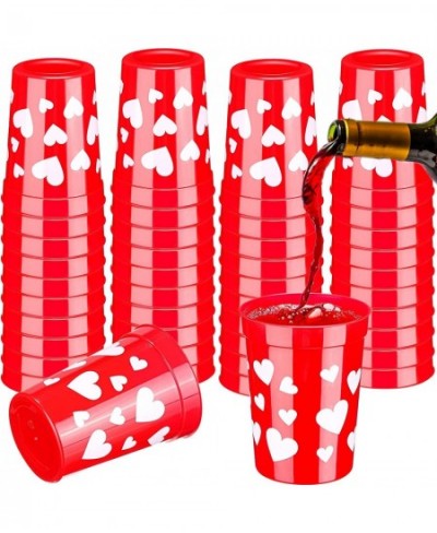 Valentine's Day Cups Plastic Heart Tumblers 8 oz Red Plastic Cups Valentine's Party Favor Cups (40 Pieces) $38.28 - Kids' Par...