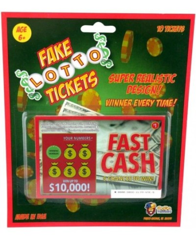 Phony Fake Lotto Tickets Set of 10 Super Realistic Scratch Off Lottery Ticket Joke Prank (1 Pack) $15.48 - Gags & Practical J...