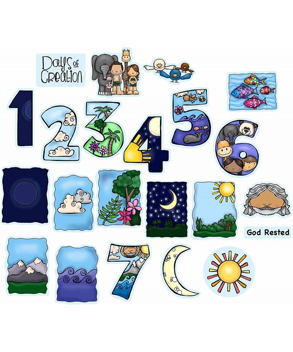 Days of Creation 23 PRECUT Felt Figure for Bible Felt/Flannel Board Stories Story Set Plus Lesson Guide and Activity Pages $3...