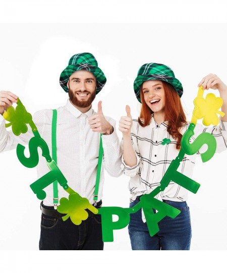 3 Pieces St. Patrick's Day Hat Green Plaid Hat Green Irish Hat for Party Costume Accessory $27.54 - Kids' Dress-Up Accessories