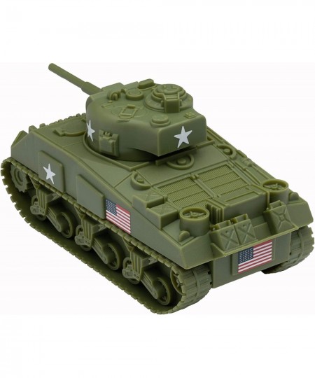 BMC WW2 Sherman M4 Tank - OD Green 1:32 Military Vehicle for Plastic Army Men $25.58 - Play Figure Vehicles