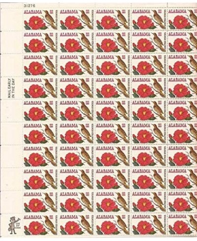 Alabama Sheet of 50 x 6 Cent US Postage Stamps Scott 1375 $18.29 - Collectibles Display & Storage