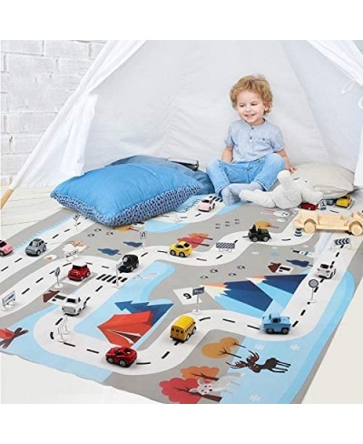 Baby Play Mat Road Carpet Children Play Mat Traffic Car Park Play Mat Waterproof Parking Lot Game Area for Child Educational ...