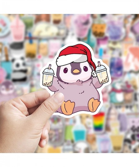 Boba Stickers 105PCS Kawaii Bubble Tea Stickers Drink Stickers Vinyl Cute Tea Stickers Gifts Asthetic Stickers Water Bottle S...