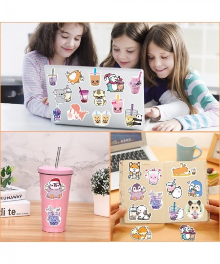 Boba Stickers 105PCS Kawaii Bubble Tea Stickers Drink Stickers Vinyl Cute Tea Stickers Gifts Asthetic Stickers Water Bottle S...