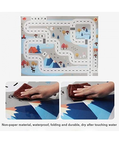 Baby Play Mat Road Carpet Children Play Mat Traffic Car Park Play Mat Waterproof Parking Lot Game Area for Child Educational ...