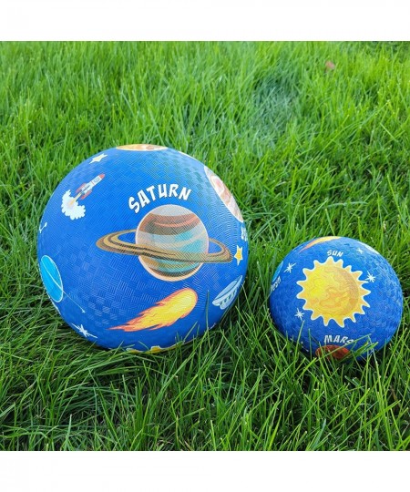 Full Set 6 Sports Balls with 1 Pump - 5" Soccer 5" Basketball 5" Volleyball 5" Playground 5" Knobby Ball and 6.5" Football - ...