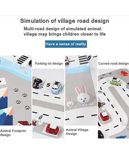 Baby Play Mat Road Carpet Children Play Mat Traffic Car Park Play Mat Waterproof Parking Lot Game Area for Child Educational ...