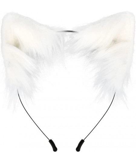 Fox Wolf Ears Animal Cosplay Cat Cosplay Accessories for Halloween (White) $23.96 - Kids' Dress-Up Accessories