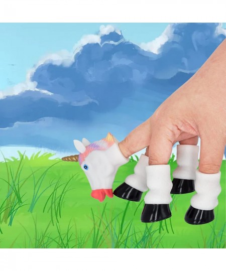 Unicorn Finger Puppet Novelty Toys Finger Doll Props Animal Finger Puppet Gift for Kids $14.04 - Finger Puppets