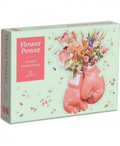 Flower Power 750 Piece Shaped Puzzle from - Unique Die-Cut Jigsaw Puzzle of Boxing Gloves in Bloom 20" x 28" Fun and Challeng...