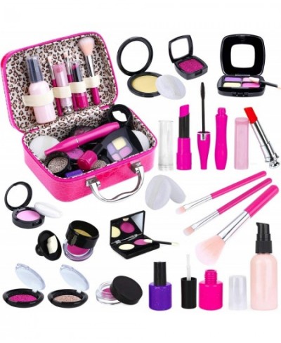 Pretend Makeup Kit for Girls Kids Pretend Play Makeup Set - with Cosmetic Bag for Birthday Christmas Toy Makeup Set for Toddl...