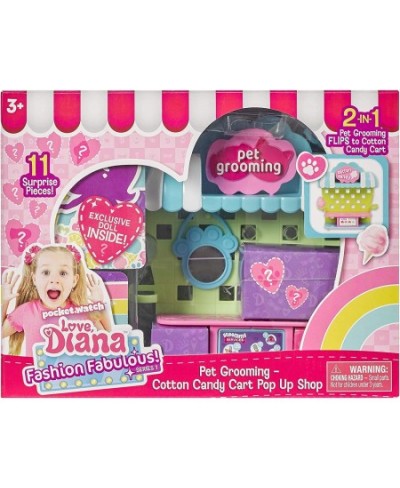 Love Diana Kids Diana Show Fashion Fabulous Doll with 2-in-1 Pet Grooming and Cotton Candy Pop-Up Shop Surprise Play Pieces P...