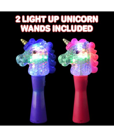 9 Inch Unicorn Magic Spinning Ball Wand - Set of 2- Unicorn Wand with Spinning LEDs - Cute Princess LED Wand for Girls and Bo...