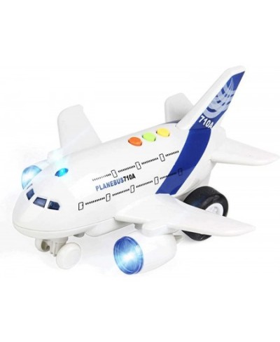 Airplane Toys for Toddlers Friction Powered Toy Plane for Kids 1:200 Scale Aircraft with Flashing Lights and Sounds for Boys ...