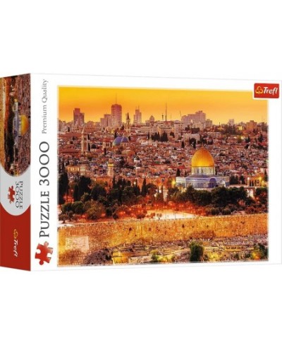 Red 3000 Piece Puzzle - The Roofs of Jerusalem/Fototeca $56.32 - Jigsaw Puzzles