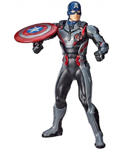 Marvel Endgame Shield Blast Captain America 13"-Scale Figure Featuring 20+ Sounds & Phrases $75.54 - Action Figures