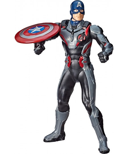 Marvel Endgame Shield Blast Captain America 13"-Scale Figure Featuring 20+ Sounds & Phrases $75.54 - Action Figures