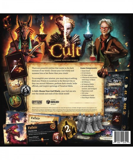 Cult: Choose Your God Wisely - Strategy Board Games - 2-5 Players- Ages 12+ $111.59 - Board Games