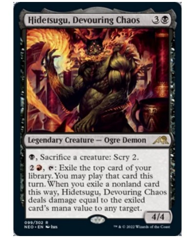 Magic: the Gathering - Hidetsugu Devouring Chaos (099) - Kamigawa: Neon Dynasty $9.99 - Trading Cards & Accessories