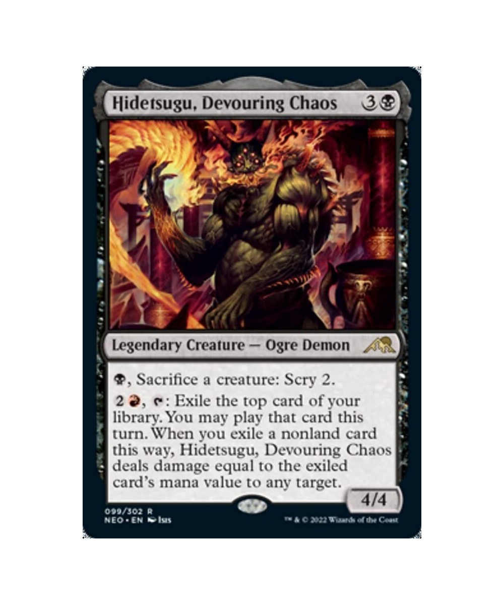 Magic: the Gathering - Hidetsugu Devouring Chaos (099) - Kamigawa: Neon Dynasty $9.99 - Trading Cards & Accessories