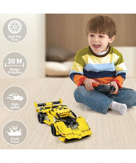 Race Car Building Toys for 6-10 8-12 Year Old Boys - Christmas Birthday Gifts for Kids 2in1 STEM Remote Control Building Kit ...