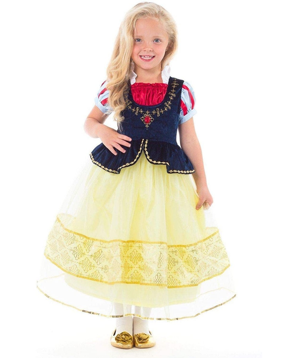 Deluxe Snow White Princess Dress Up Costume (Medium Age 3-5) - Machine Washable Child Pretend Play and Party Dress with No Gl...