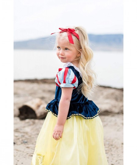 Deluxe Snow White Princess Dress Up Costume (Medium Age 3-5) - Machine Washable Child Pretend Play and Party Dress with No Gl...