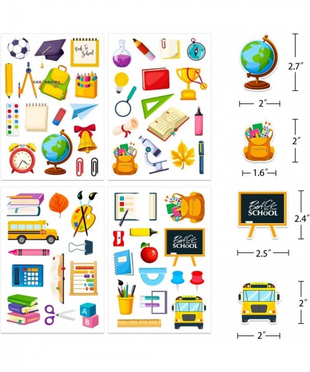 Back to School Stickers 60pcs Science Stickers for Students Scrapbook School Stickers for Kids Teens Teacher Stickers for Lap...