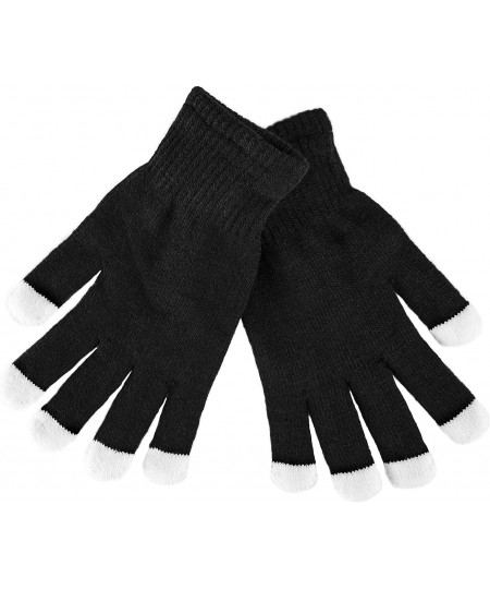 Black Knit Gloves LED Strobe Fingertips with 3 Colors for Light Shows Raves Concerts Disco Festival Party Favors (1 Pair) $16...