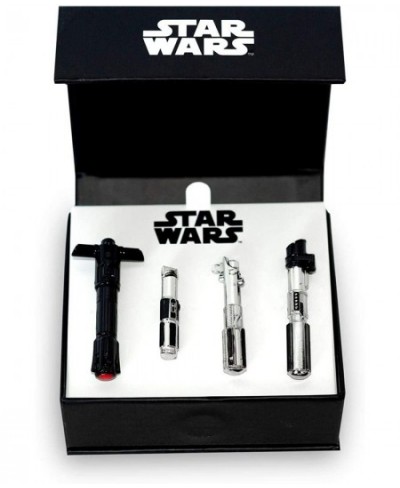 Star Wars 3D Lightsaber Pin Set | Exclusive Magnetic Star Wars Pins | Includes Yoda Luke Darth Vader & Kylo Ren's Lightsabers...