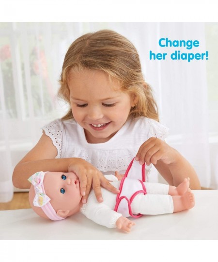 Sweetie Doll Includes Diaper Pajamas Headband and Bottle Soft-Bodied 12 inch Doll with Open and Close Eyes Ages 12 Months and...