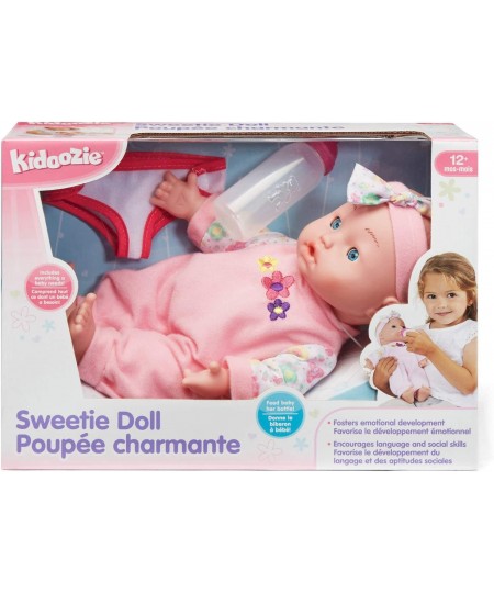 Sweetie Doll Includes Diaper Pajamas Headband and Bottle Soft-Bodied 12 inch Doll with Open and Close Eyes Ages 12 Months and...