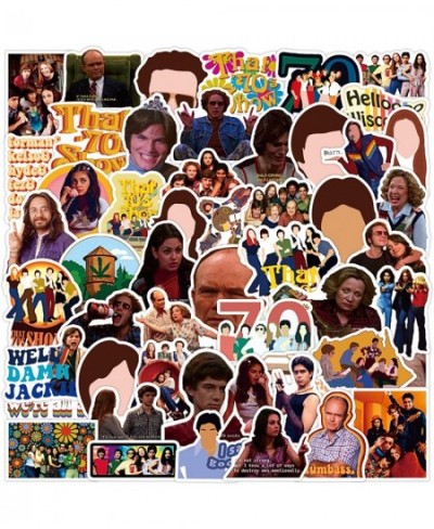 That '70s Show Stickers 50pcs FUUNY TV Water Bottles Laptop Stickers Aesthetic Waterproof Trendy Stickers for Skateboard Guit...