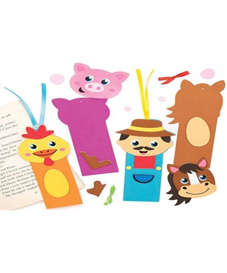 AX102 Farm Bookmark Kits - Pack of 6 Color in Kits for Kids Arts and Crafts Projects $18.49 - Craft Kits