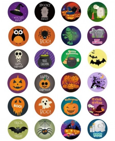 Halloween Stickers for Kids 1000 Pcs Halloween Pumpkin Bat Witch Spider Stickers Roll 24 Vibrant Colors and Designs Halloween...