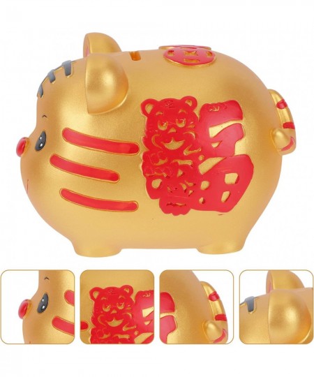 Tiger Piggy Bank Coin Saving Pot Plastic Money Box Tiger Figurine Chinese Zodiac Souvenir for Children Friends Lovers Birthda...