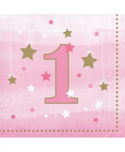 One Little Star Girl 1st Birthday Beverage Napkins 48 ct $21.91 - Kids' Party Tableware