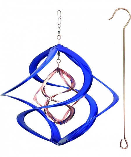 91093 14-Inch Cosmix Helix Wind Spinner Deluxe with Hanger Blue & Copper Finish $68.41 - Kites & Wind Spinners