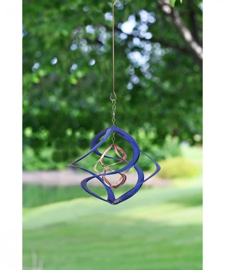 91093 14-Inch Cosmix Helix Wind Spinner Deluxe with Hanger Blue & Copper Finish $68.41 - Kites & Wind Spinners