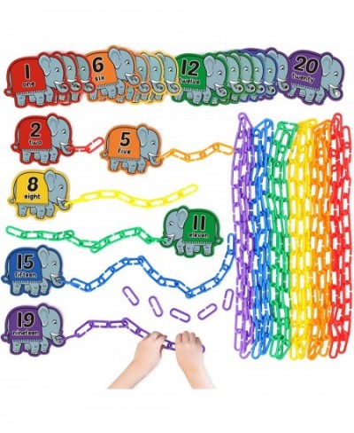 240pcs C-Clips Hooks Plastic Chain Links - Counting & Linking Activity Kit Sensory Toys for Toddlers Develops Kid's Fine Moto...