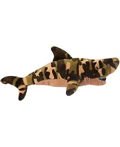 Camo Tiger Shark Stuffed Animal Gifts for Kids Ocean Animals Tiger Shark Plush Toy Camo Green 21 inches $40.20 - Stuffed Anim...