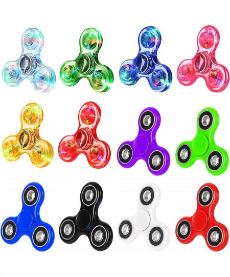 12Pack Fidget Spinners Toys LED Light up Fidget Spinner Pack-ADHD Anxiety Fidget Toys Stress Relief Reducer Spinner for Adult...