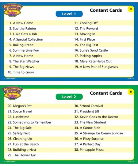 | Sequencing Events in Stories Fun Deck Flash Cards | Educational Learning Resource for Children $74.77 - Electronic Learning...