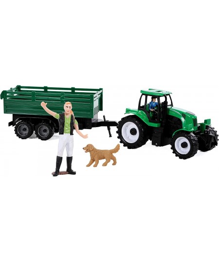 Play Farm Toys 20 Piece Toy Farm Animals Set Animal Pen Horses Cows Sheep People Farm Tools Farm Equipment Accessories $21.04...