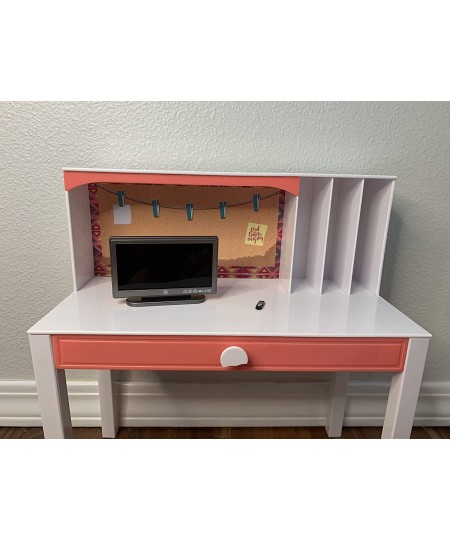 18 Inch American Girls Girl TV Laptop Computer Monitor Barbie Doll House My Life Our Generation Dolls TV Set Laptop Computer ...