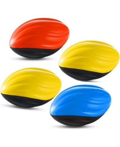 Foam Football Two-Tone Spiral Squeeze Easy Grip Vinyl Coated 5" - Assorted Colors $16.23 - Toy Sports Products